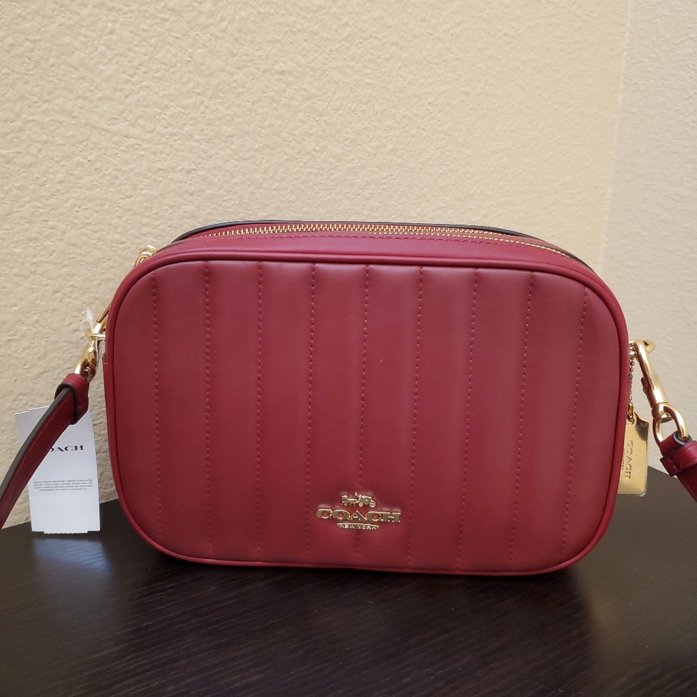 Coach Jes Crossbody Linear Quilting Leather